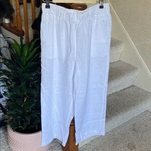 Cynthia Rowley White Coastal Beach Capris